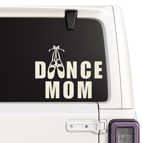 Dance Mom Car Decal | Ballet Shoes Design | Multiple Colors Available Nostalgi Factory