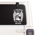 Fly High Cowboy Relative Personalized Memorial Decals for Memory Boxes | Cars | Mirrors | Vases | Lanterns | Tumblers | Water Bottles | Laptops | | Memorial Car Decal Nostalgi Factory