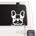 French Bulldog Vinyl Decal Car Sticker | Multiple Colors Available | Cute Peeking Dog Design Nostalgi Factory