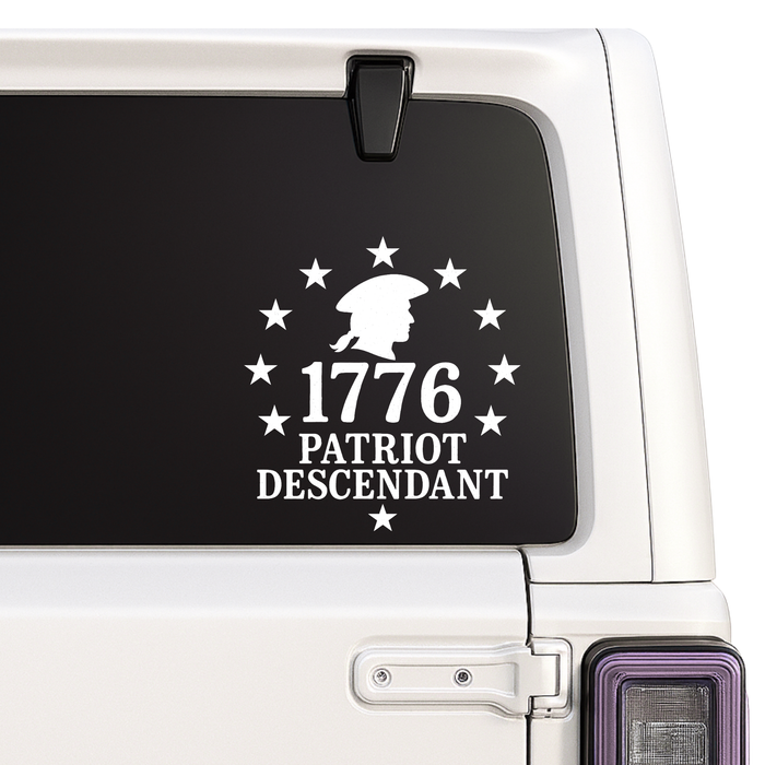 1776 | Patriot Descendant Vinyl Decal | Available in 5 Colors Nostalgi Factory