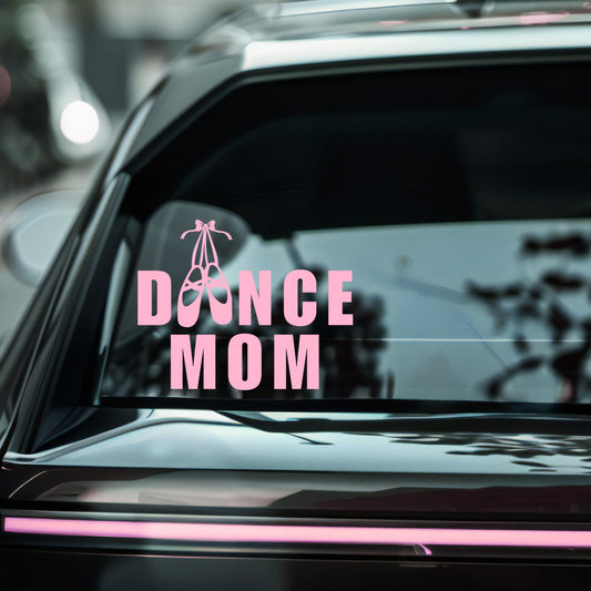 Dance Mom Car Decal | Ballet Shoes Design | Multiple Colors Available