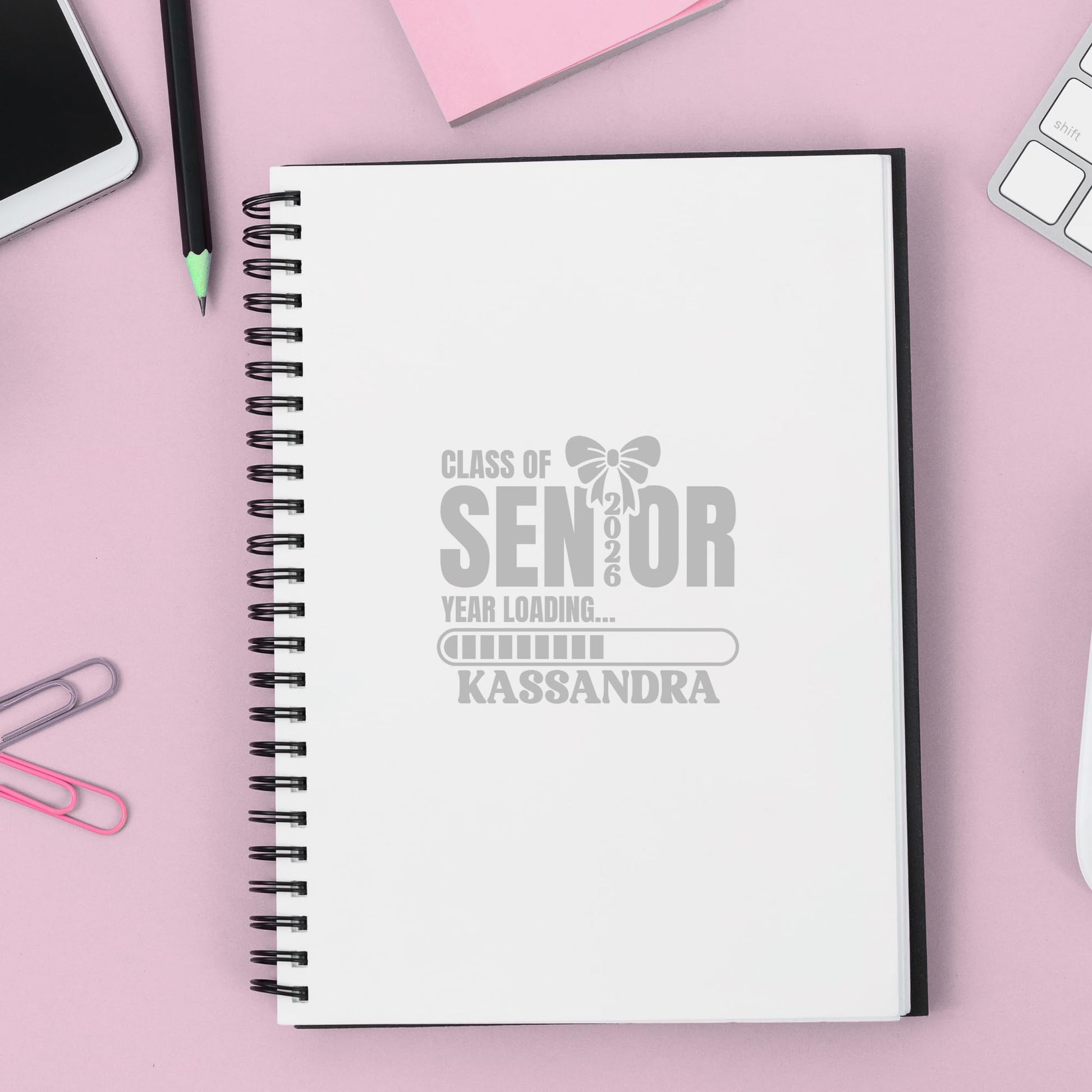 Class of Senior Year | Loading Design Vinyl Decal | Customizable Name | High School Senior | Laptop Senior Decal | Multiple Colors - Nostalgi Factory