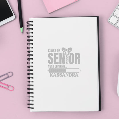Class of Senior Year | Loading Design Vinyl Decal | Customizable Name | High School Senior | Laptop Senior Decal | Multiple Colors - Nostalgi Factory