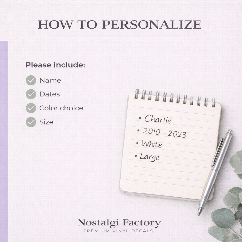 Black 8-inch car decal featuring "My Therapist Has A Wet Nose" funny dog quote, made by Nostalgi Factory, vinyl sticker for vehicles.