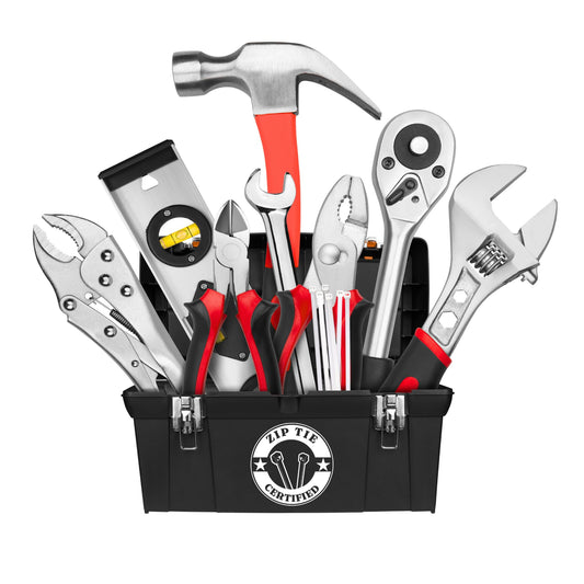 Zip Tie Certified | Vinyl Decal | Sticker | Tool Box Stickers | Zip Ties | Application Instructions Included - Nostalgi Factory