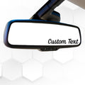 Custom heart design car mirror decal from Nostalgi Factory in 9 colors, personalized vinyl sticker for vehicle decoration.