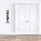 Welcome to Our HOME Dog Paw Print Vinyl Wall/Window Decal | Multiple Colors Available | 22.6 x 8 inches - Nostalgi Factory