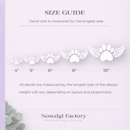 Funny dog car decal featuring "My Therapist Has A Wet Nose" by Nostalgi Factory, 6-inch white vinyl sticker for cars and surfaces.