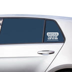 Notice Please Do Not Slam The Door Vinyl Decal Sticker | Car Window Sign | 5 Colors Available - Nostalgi Factory