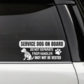 Service Dog On Board Car Decal | Vinyl Warning Sticker | Do Not Separate From Handler | Multiple Colors Available | Pet On Board - Nostalgi Factory