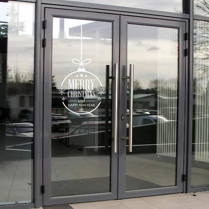 Nostalgi Factory Christmas window decal with snowflake vinyl ornament design for holiday holiday decoration on store windows