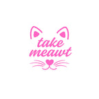 Take Meawt Cat Face Vinyl Decal for Trash Cans | Multiple Colors Available - Nostalgi Factory