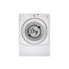 Washer and Dryer Vinyl Decals | Glossy Finish Laundry Room Labels Sticker | 12 Color Options | Modern Front Load Appliance Stickers - Nostalgi Factory