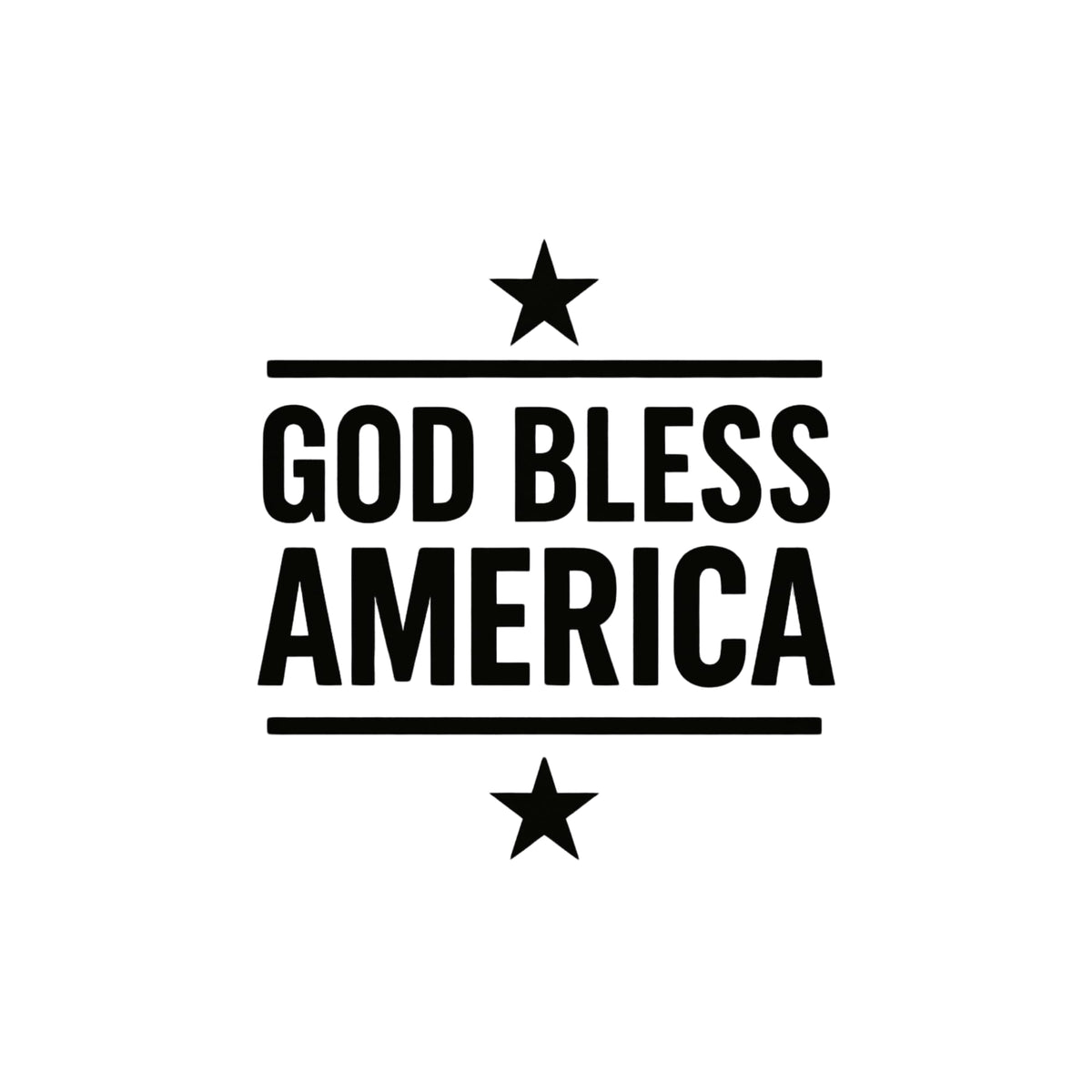 Patriotic car decal with "God Bless America" and stars, vinyl window sticker with permanent adhesive by Nostalgi Factory.