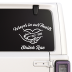 Custom Memorial Dog Car Decal | Forever in Our Hearts | Personalized Vinyl Sticker | 9 Color Options Nostalgi Factory