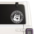 Yours May Go Fast but Mine Can Go Anywhere — Jeep design shown on a white Jeep window